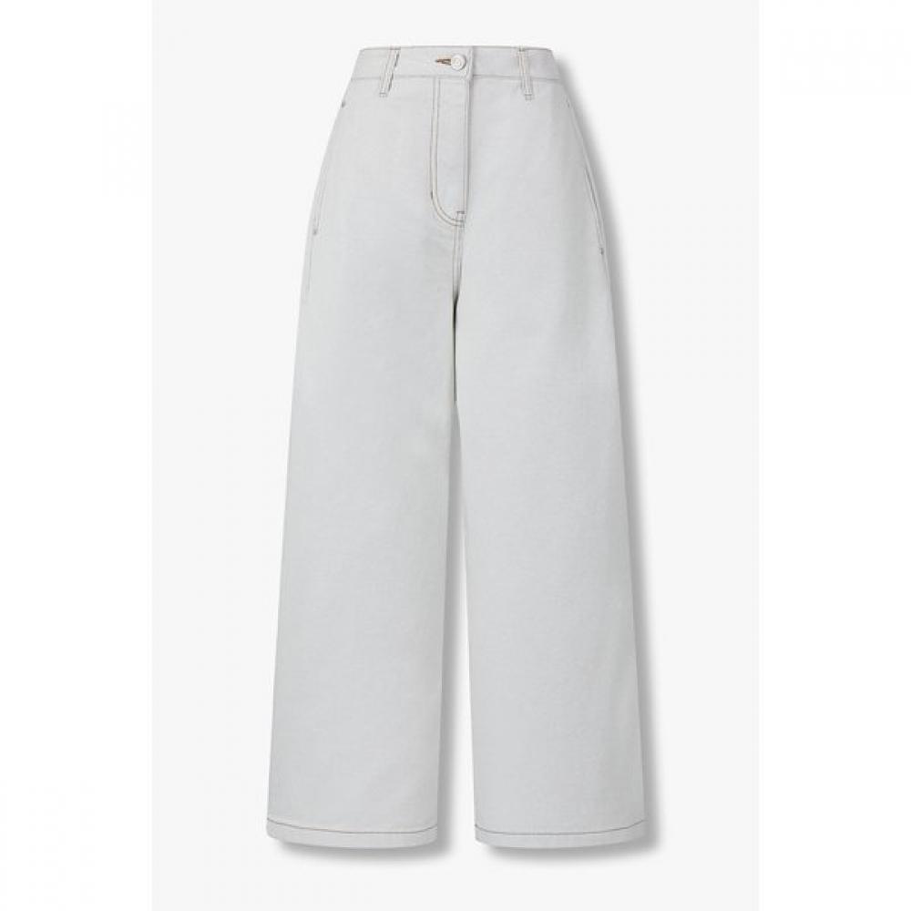 Studio Tomboy Curved Wide Fit Denim Pants 9106262205 Light gray (82)/S