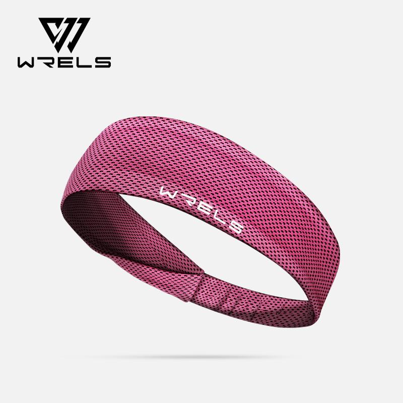 WRELS Sport Headband Sweatband Running Hair Band Yoga Fitness Gym Workout Mesh Breathable Moisture Wicking Anti Slip Hairband