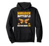 Monarch Butterfly Design Orange Butterfly Nature Graphic Hoodie