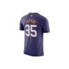 Nike Kevin Durant Phoenix Suns Buchstaben-Print Rundhals Kurzarm T-Shirt Herren Tops Lila FD9807-573