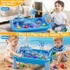 Wassertisch Spielspüle Spielzeug für Kinder Außenküche mit fließendem Wasser Angelspiele Kleinkind Wasserspieltisch Strand Outdoor-Spielzeug