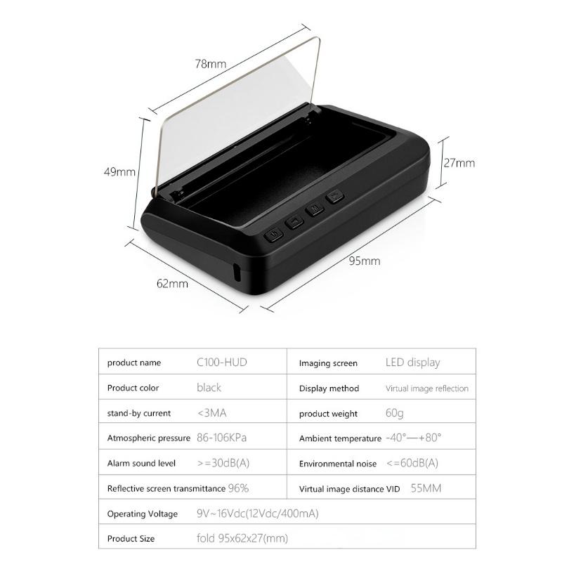 Auto GPS Head-Up Display Car Electronics HUD Projector Display Digital Car Speedometer Accessories for All Cars