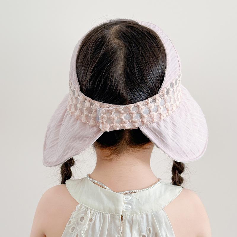 Beach Hat  Big Brim  Empty Top Hat  Children's Sun Hat  Boys and Girls' Anti Ultraviolet Hat  Sun Protection Hat