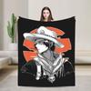 Katakuri Figure Flannel Blankets Monkey D Luffy Awesome Throw Blankets for Bed Sofa Couch 125*100cm Bedspread