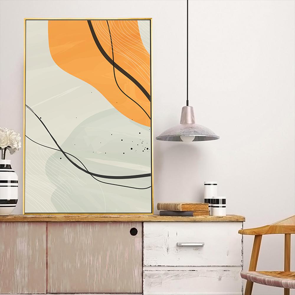 Abstrakte Wandkunst Bild für Wohnzimmer Schlafzimmer Wohndekoration Moderne geometrische Leinwand Malerei Poster und Drucke minimalistisch