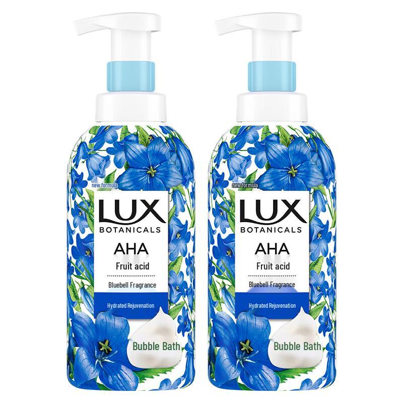 LUX Blue Wind Chime Foaming Shower Gel Twin Pack 2x500ml