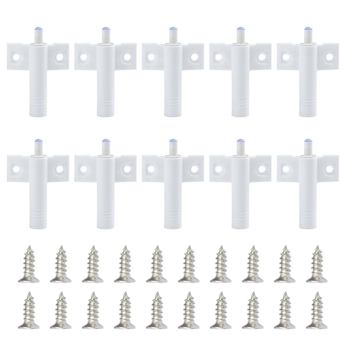 

10 шт. Мягкий и бесшумный стопор для дверцы шкафа, петля мягкого закрывания с амортизирующей накладкой, демпфер мягкого закрывания и устройство для предотвращения столкновений дверцы шкафа белый