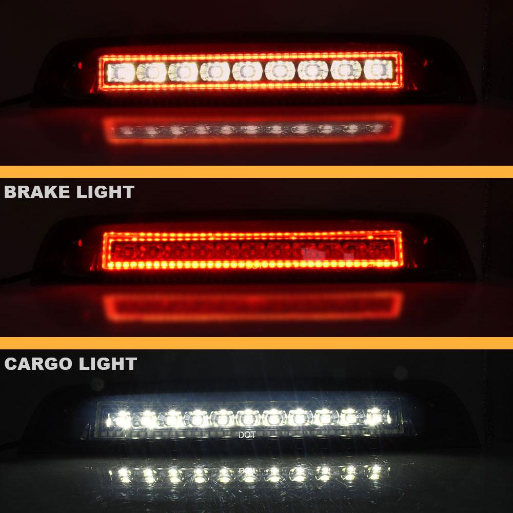 For Chevy Silverado/Sierra 1999-2006 Rear Third 3rd Stop Brake Lights Reverse Cargo Lights Lamp DRL High Mount Pickup Taillight