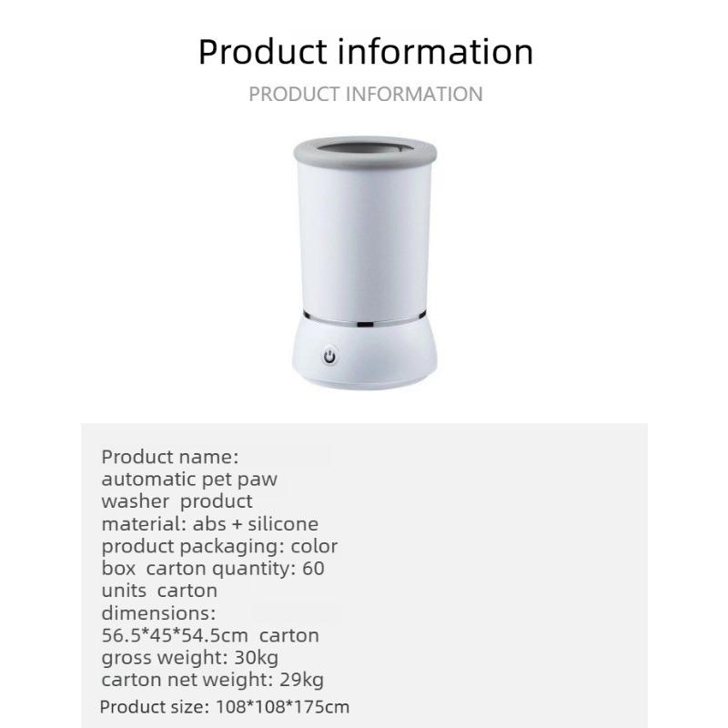 Portable Dog Paw Washer Automatic Cleaner Electric Massager USB Rechargeable for Small To Medium Dogs Cats Dog Products