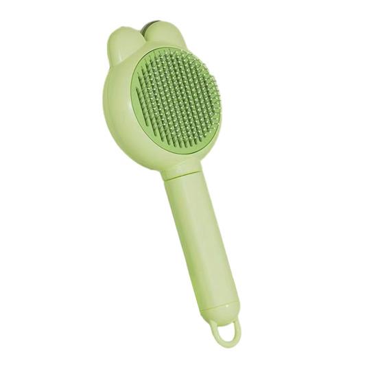 Cat Hair Brush Self Cleaning Dog Slicker Brush for Grooming And Shedding Cute Pet Hair Remover Tool with Release Button for Cats Dogs Rabbits