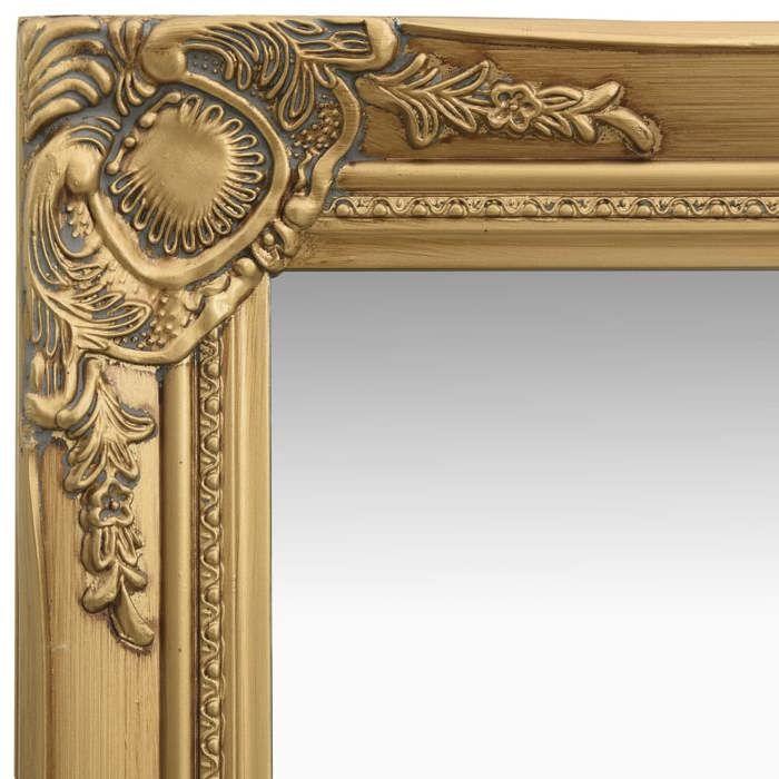 VidaXL Wall Mirror Baroque Style 40x40 Cm Gold 320305