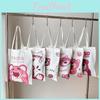 Tote Canvas Bag Large Capacity Casual With Lotso And Letter Print For Use Daily