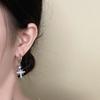 Shiny Zircon Eight-Star Earrings Unique Design Luxury Feel Personality  Versatile Jewelry Ear Decor