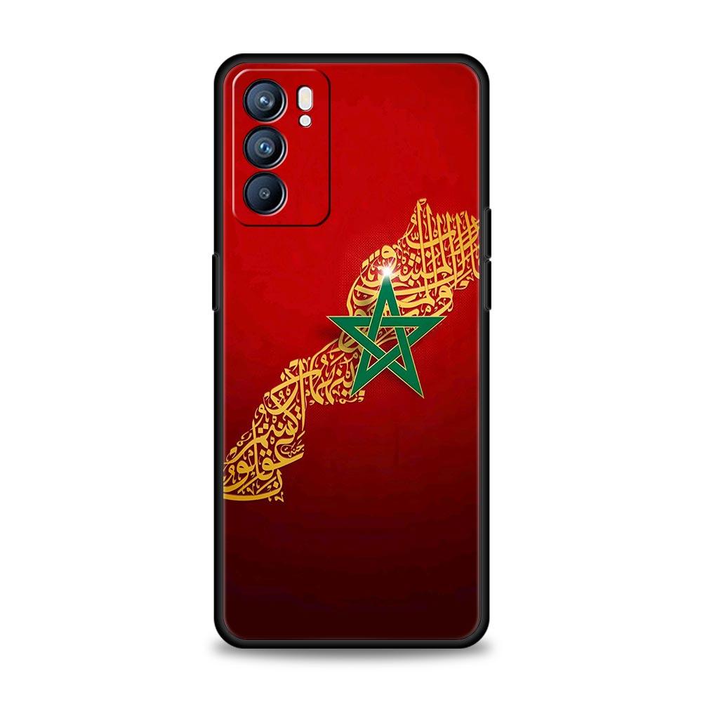 Case For Oppo Reno13 Reno12 Reno11 F Reno10 Pro A54 A53 A95 A76 A57 A98 A80 A79 5G A78 4G Cover Moroccan flag Morocco passport