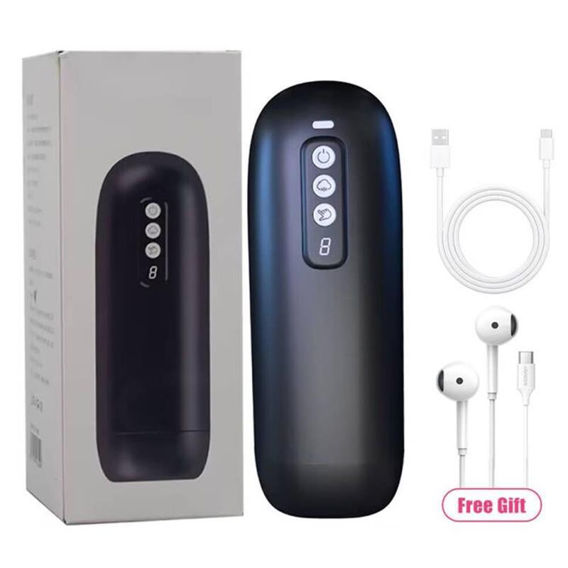 Wearing Headphones 8 Vibration Mode Mastubator Cup Sex Toys Adult Goods for Men Blowjob Vibration Masturbation Equipment Machine