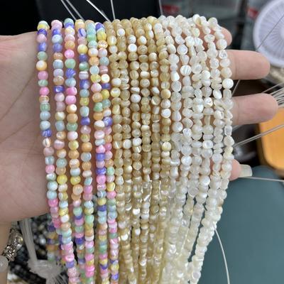 Natural Shell Beads, Boho Handmade Irregular Loose Spacer Beads for Jewelry Making DIY Necklace Bracelet Anklet Accessories, Valentine's Day Gift 38cm