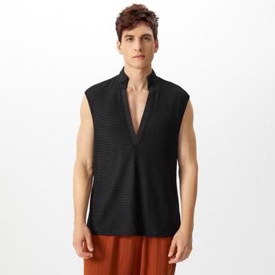 Ärmelloses Mesh-Tanktop für Herren im Sommer, transparente T-Shirts