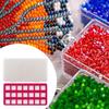 Bead Storage Mat 21 Grids with Box Lightweight Beads Organizer for Small Items Arts and Crafts