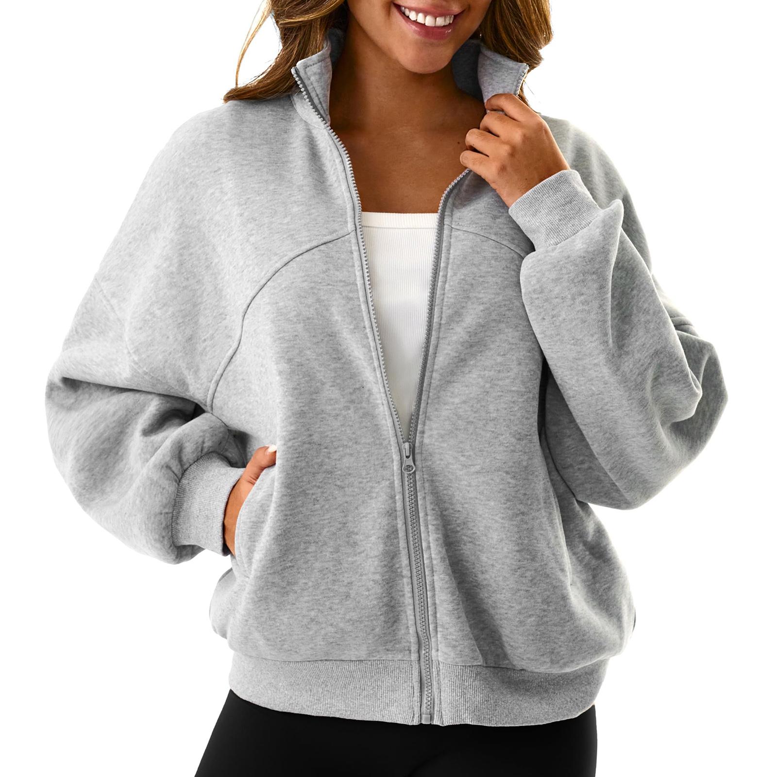 

Женская толстовка на молнии, милые толстовки с длинным рукавом, куртки M