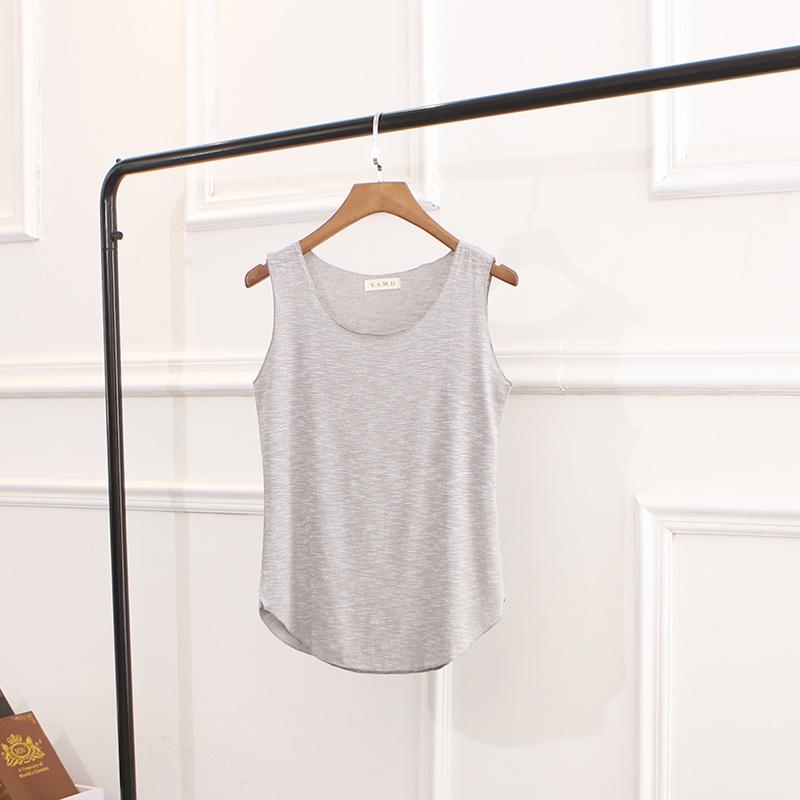 

Новый летний женский топ-майка на тонких бретелях из бамбукового хлопка большого размера - Европейский и американский стиль, универсальный и стильный One Size