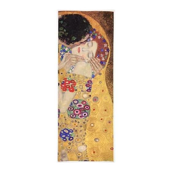 Ukiyo-e Tenugui Towel - Gustav Klimt The Kiss - 100% Cotton - Premium Japanese Tenugui Fabric (Tokuoka) for Vivid Patterns