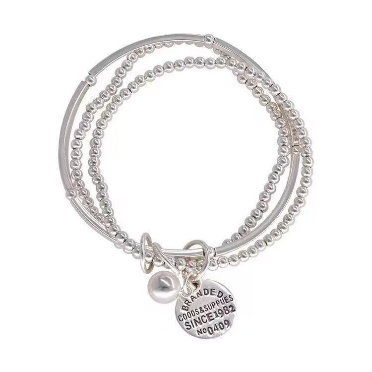 Korean Triple-Layer Pendant Bracelet: Elegant, Fashionable, Luxurious Niche Jewelry for Women