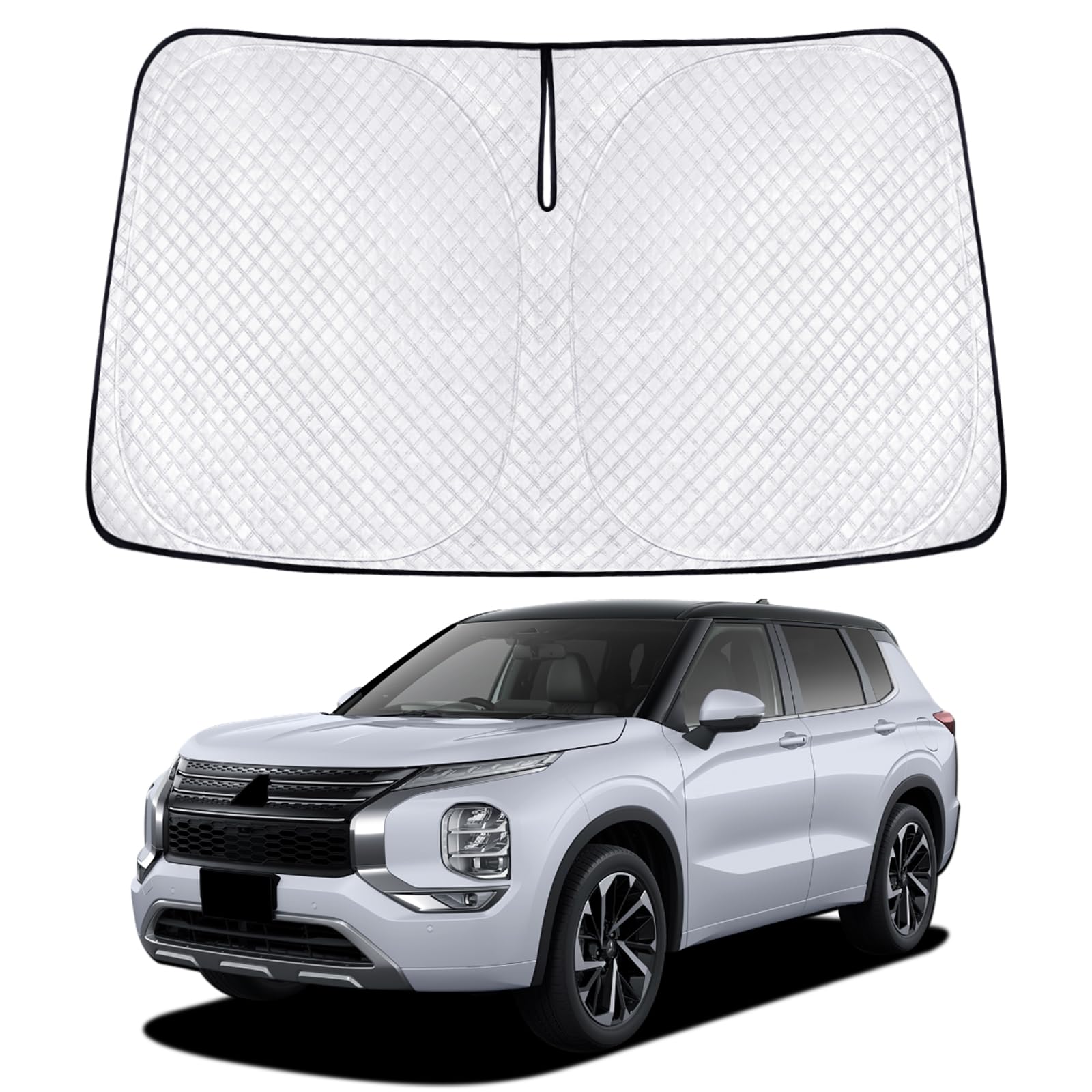 

Новый Mitsubishi Outlander PHEV 3-го поколения Защита на лобовое стекло от солнца УФ-защита Автомобильная конфиденциальность Пользовательская деталь Солнцезащитный козырек, (GN0W) Модель, Автомобильный солнцезащитный козырек, Козырек,