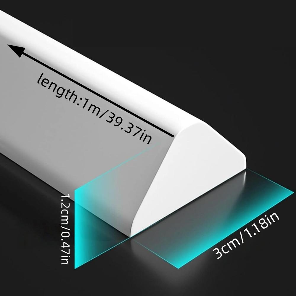 1pc 1mX3cm Bathroom Non-Slip Water Stopper Blocker Shower Dam Dry and Wet Separation Flood Barrier Door Bottom Sealing Strip