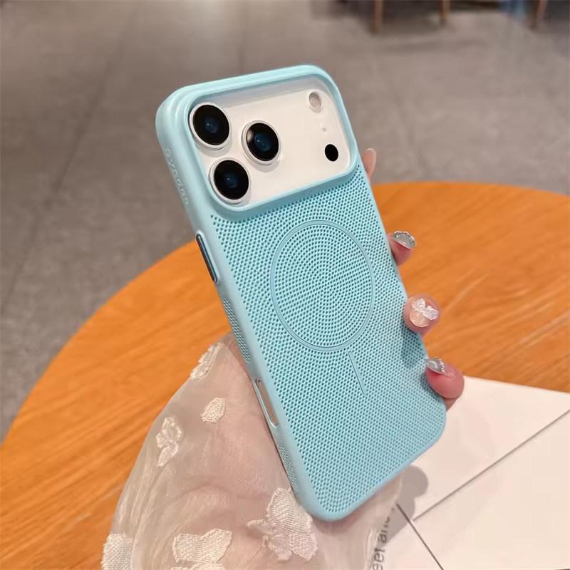 Husă Magnetică Magsafe cu Plasă de Răcire pentru Disiparea Căldurii pentru iPhone 17 16 15 14 13 12 11 Pro Max Plus 17 Air Husă pentru Încărcare Wireless