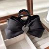 Elegant Temperament Fabric Bow Hair Clip For Woman  Love Shark Clip  Girl Ponytail Hair Clamp Hair Accessories