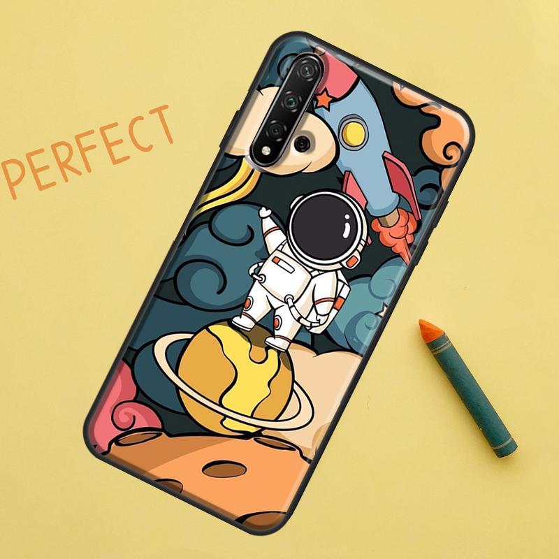 Cute Galaxy Astronaut For Huawei Nova 10 9 SE 11 Pro 12i 11i 8i Y60 Y70 Y90 Y61 Y91 Y72 Y73 P20 P40 P30 Lite Case