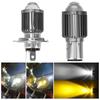 12V 1pcs Led Bulbs H4 BA20D Motorcycle Headlight CSP Chip Hi Lo Lens H4 Lamp Fog Lights Scooter Accessories Headlamp