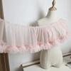 Multicolor Fringed Mesh Ribbon 15X90cm Size Ruffle Trim Pleated Fold Tulle  DIY Sewing Crafting