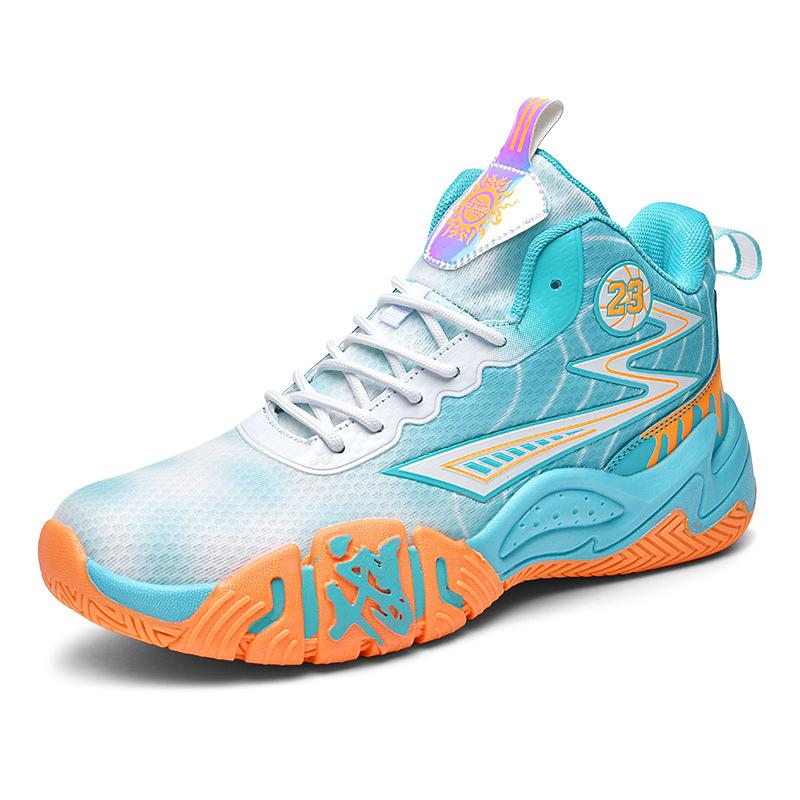 One Shoe, New Fashion Basketball Shoes, Couple Actual Combat Sneakers, Sports Shoes, Students and Older Children's Game Training Sneakers