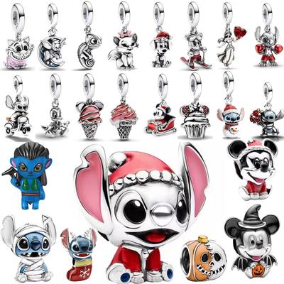 New Copper Charm Flamingo And Mouse Snowman Cartoon Princess Bead Jewelry Fit Women'S Homemade Exquisite Jewelry Gifts