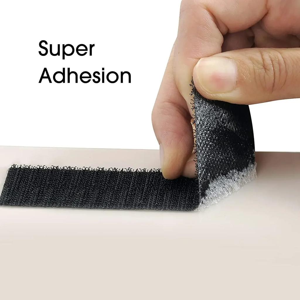 1pc 1m/39.37in Hook and Loop Tape Couch Cushions Strip with Adhesive Nylon Heavy Duty Strips for Home Crafting Organization