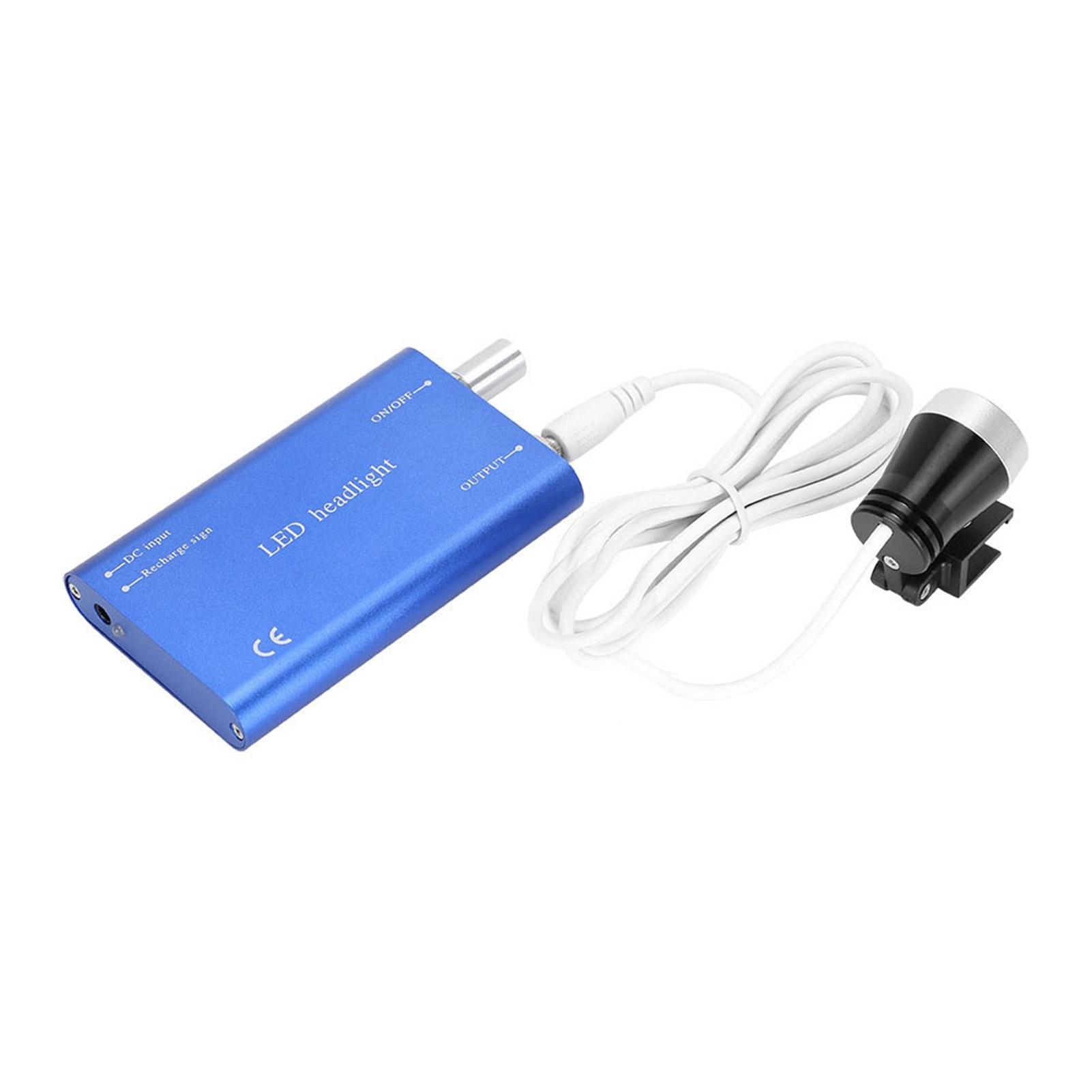 

Стоматологическая светодиодная лупа для хирургии полости рта с налобным фонарем с литиевой батареей US Plug синий