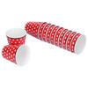 12pcs/Set Melamine Cup Imitation Porcelain Beverage Mug for Restaurant Student School Red