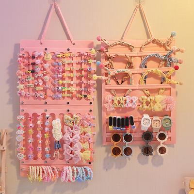 Wall Storage Rack, Princess Hair Card, Hair Ring, Wall Storage Artifact, Wall Hanging Girl Hair Accessory Storage Bag