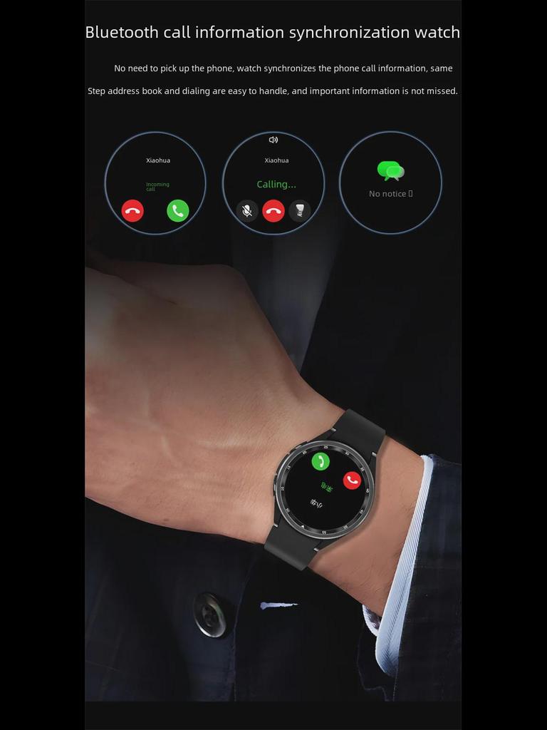 Chytré hodinky JS Watch7: Bluetooth hovory, Monitorování kyslíku v krvi/krevního tlaku, Počasí, Alipay, Multisportovní režimy