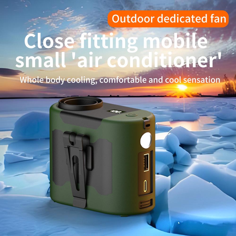 Customizable 10,000mAh Waist-Mounted Fan