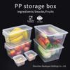 Fresh-keeping Transparent Food-grade PP Storage Box for Microwave and Refrigerator, with Draining Feature for Fruits.
