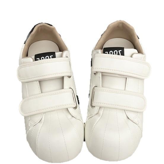 Shell head Velcro big head platform breadboard shoes women's new versatile breathable casual sports little white shoes
