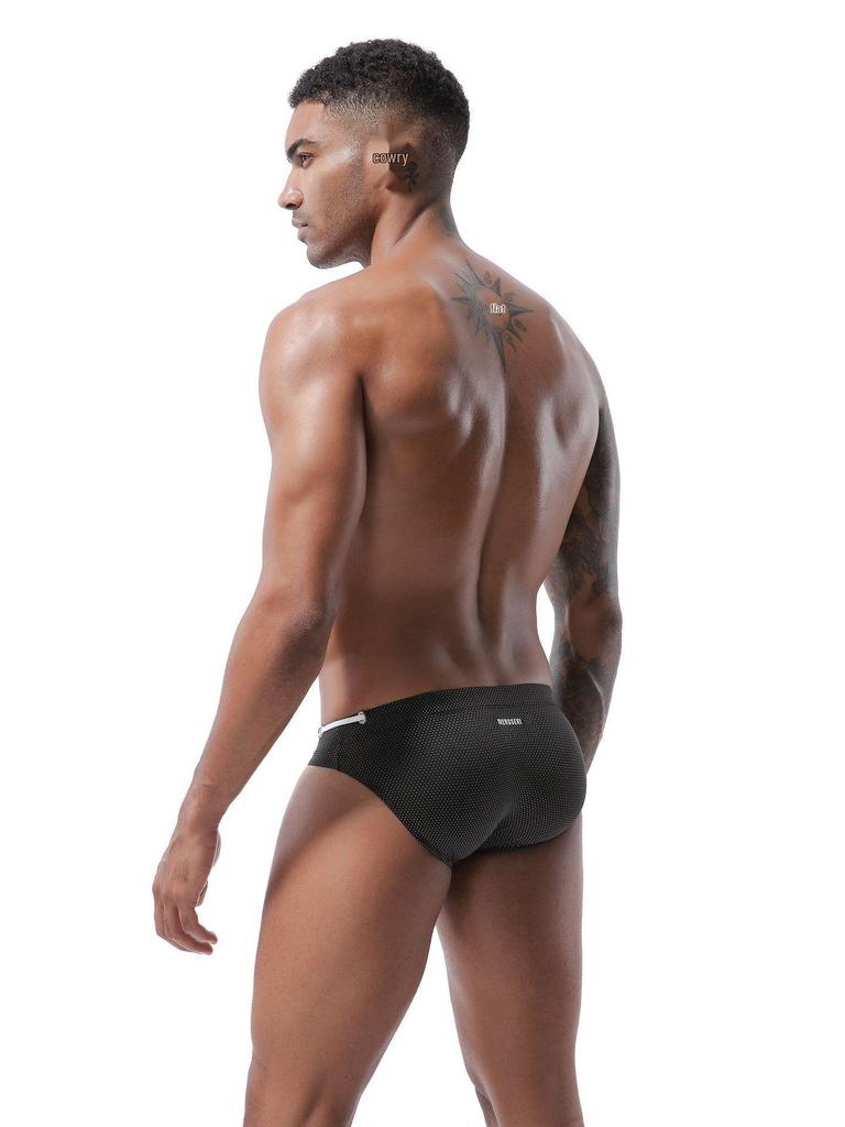 Pánské evropské trojúhelníkové plavky - Plavky se stahovací šňůrkou m903