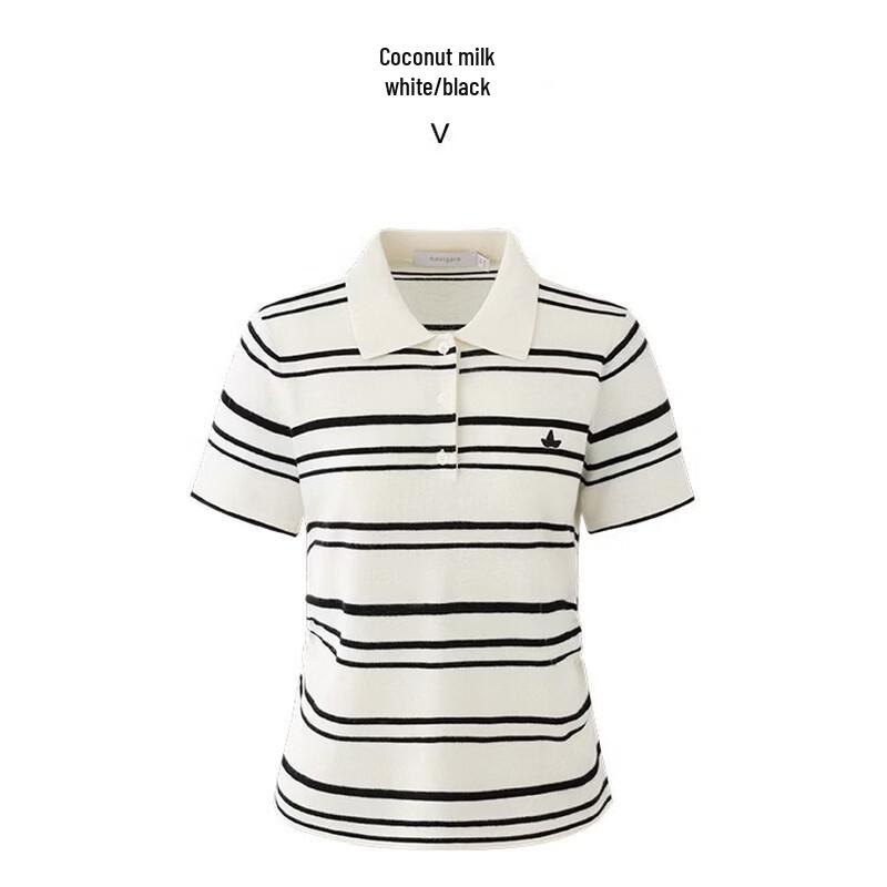 Navigare Women s Short Sleeve Polo Knit Shirt M