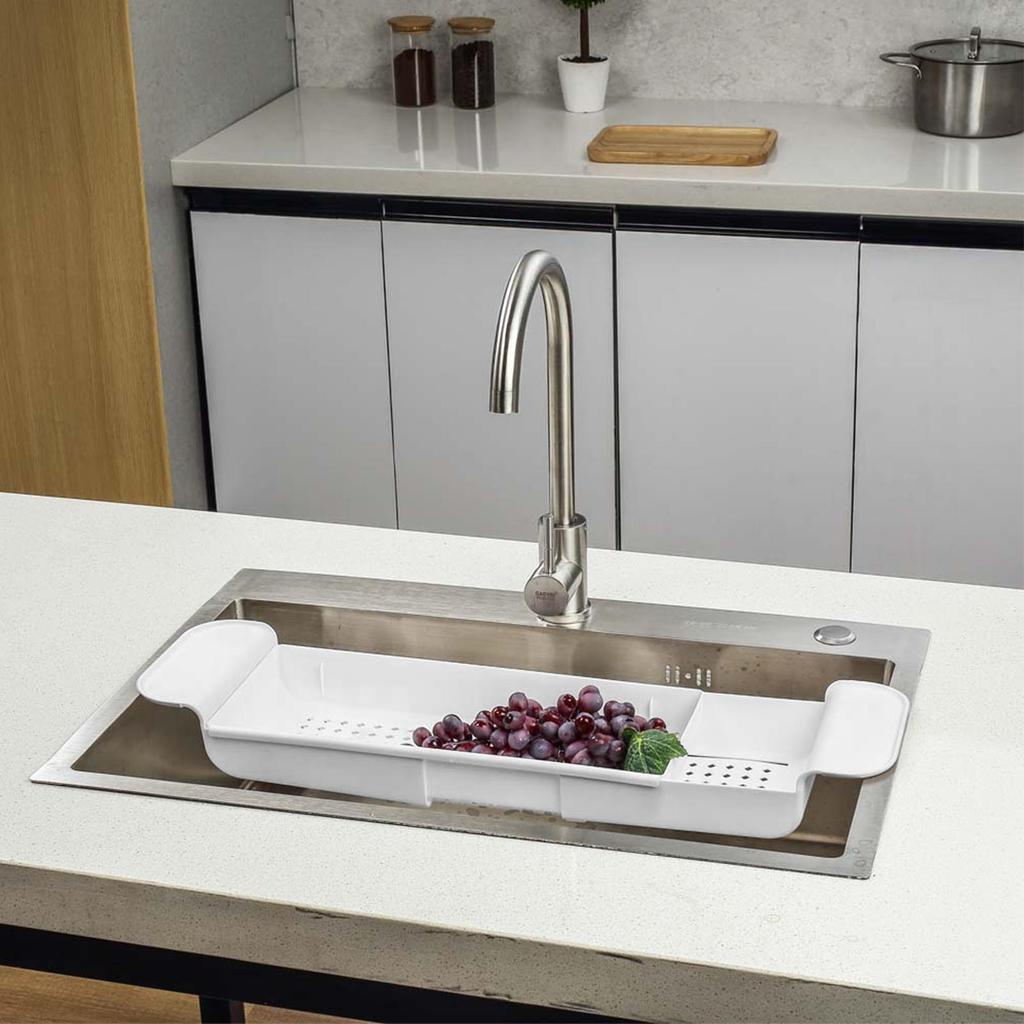Bathtub Tray Extendable Over Bathtub Rack Quick-Drain Rack Home Spa Storage Organizer for Apartment Hostel Hotel Dorm Shower Gel