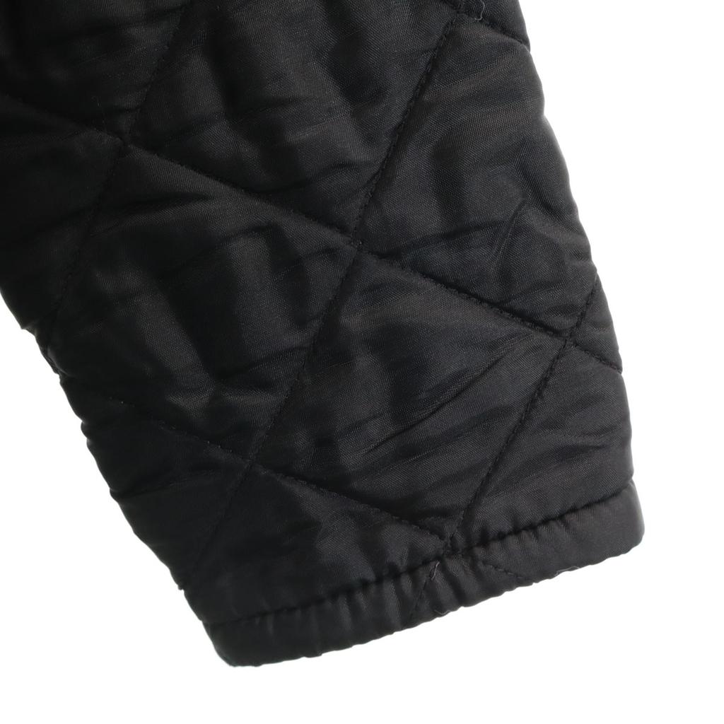 LAVENHAM Made In England Quilted Jacket 36 Black Cotton Filling Women Used