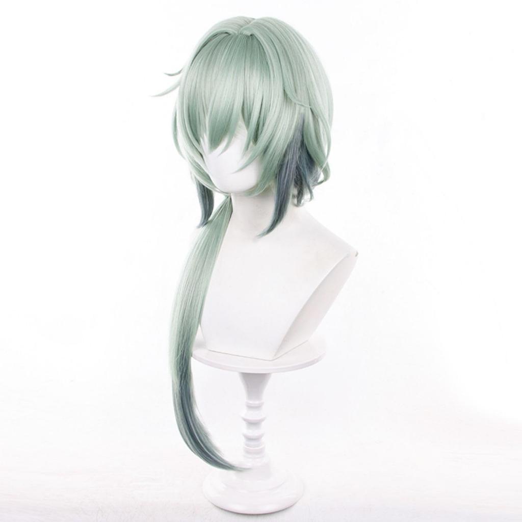 Green Long Perfect for Comiket School Cultural Stage and Includes Wig Wig, Heat-Resistant, Games, Cosplay, Costumes, Events, Halloween, Festivals,