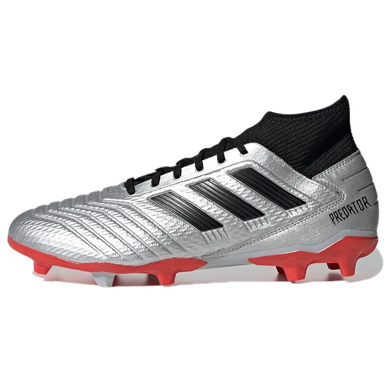 adidas Predator 19.3 FG Silver Metallic Red Men s F35595 EU 42⅔
