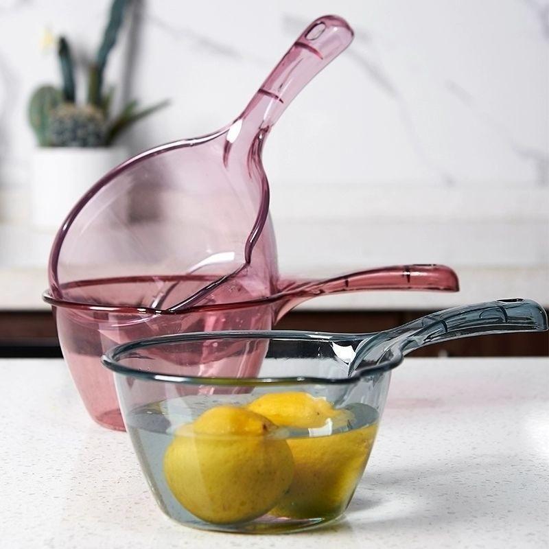 Unbreakable Household Kitchen Ladle, Thickened Plastic Ladle, Bath Ladle, Drifting  Ladle, Children 's Hair Washing Spoon